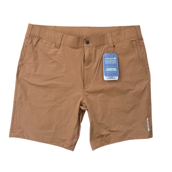 Carhartt LWD Hybrid Shorts NWT Gorpcore Size 42 Carhartt Brown UPF 50 - Picture 4 of 12